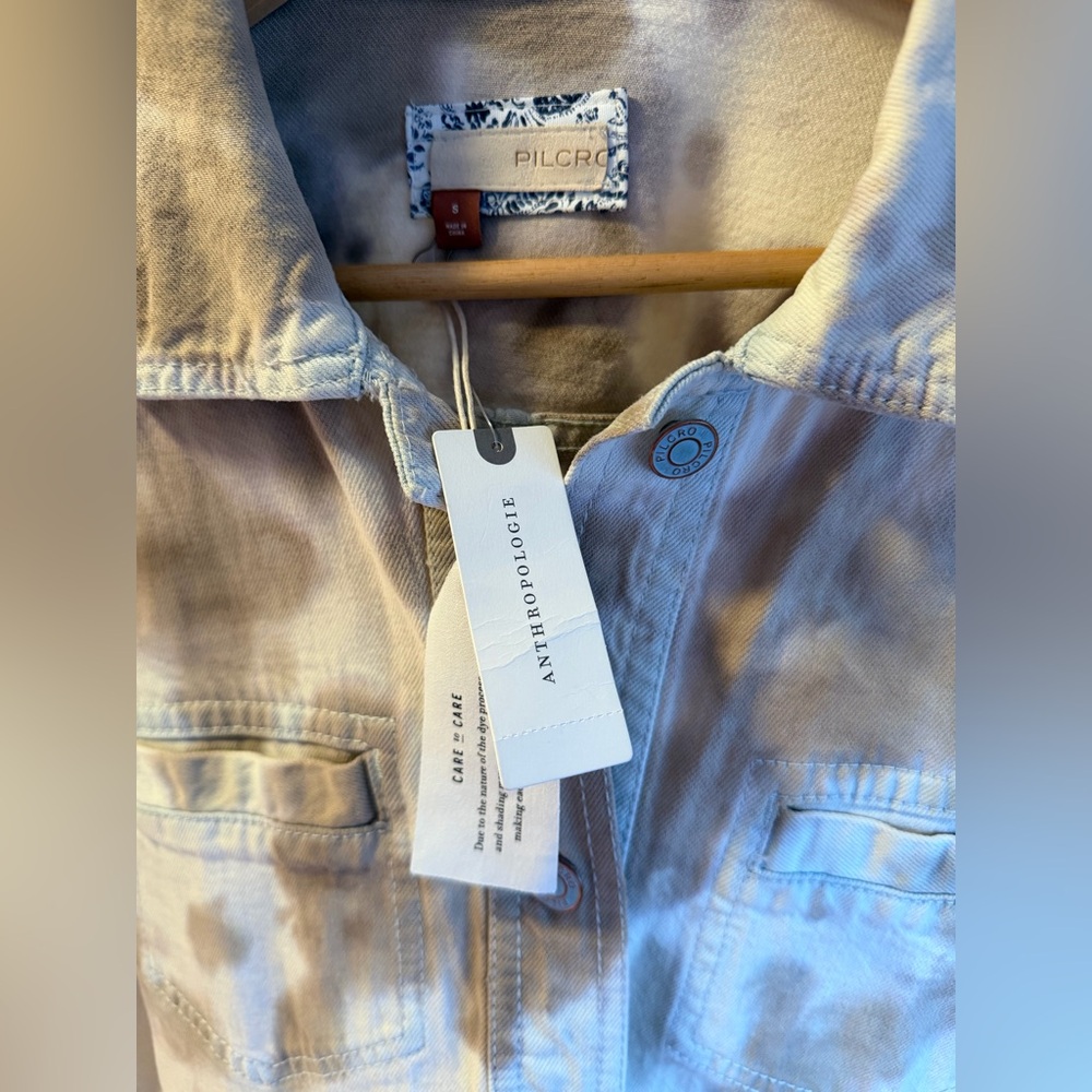 NWT Anthropologie Pilcro Cream and Tan Denim
Jacket Size: S - Picture 10 of 13